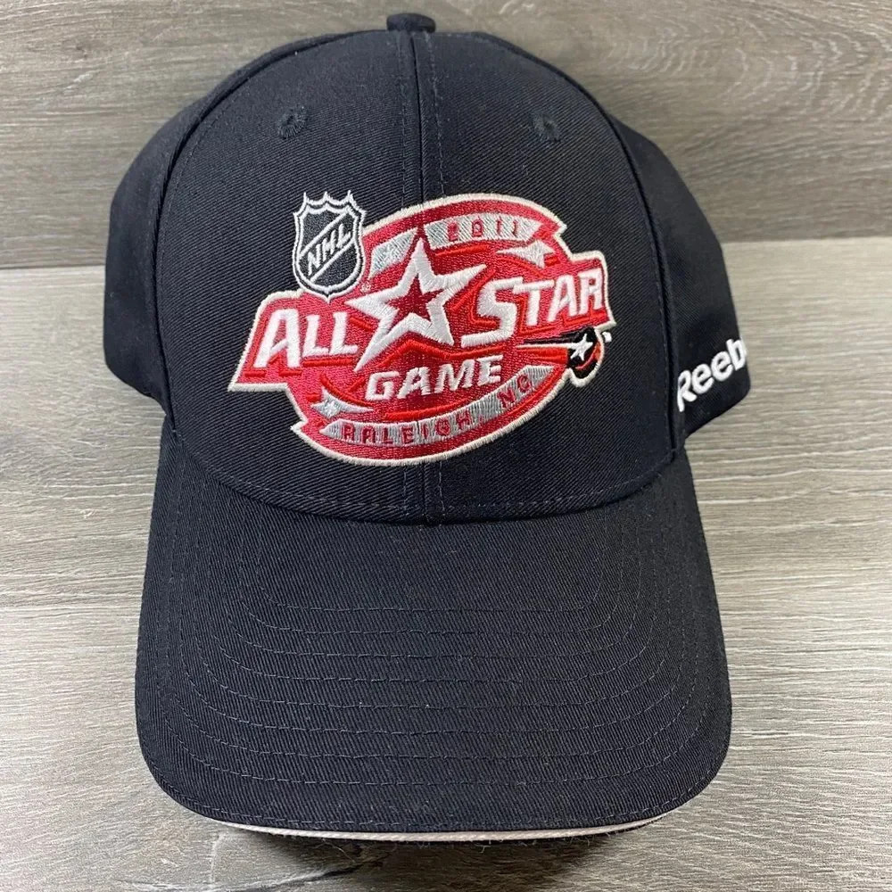 2011 Nhl All Star Game Velcro Strap Dad Hat Raleigh Nc